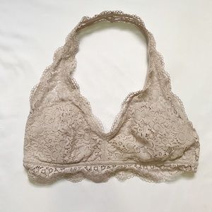 Aerie Lace Padded Halter Bralette
